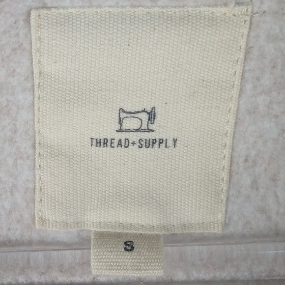 Thread & Supply Size Small Hoodie In Tan With A Touch Of Light Pink - Picture 9 of 15